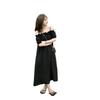 Damen Sommer Süß & Würziges One-Shoulder Kleid - Strandurlaub, Sanfter Stil, Locker, Schlankmachender Mid-Length Rock