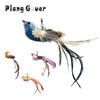 2pcs Replacement Head for Cat Teaser Funny Cat Stick Toy Rod Feather Bird Pet Toy Supplies