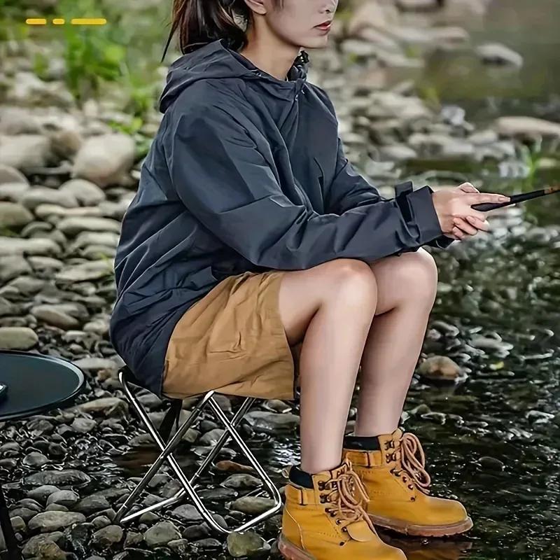 Ultra-Lightweight Compact Folding Stool Durable, Portable, and Space-Saving Design for Travel,Camping, Fishing