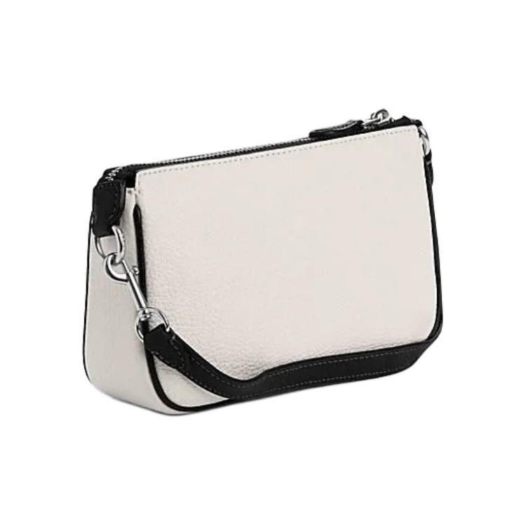COACH Nolita Cow Leather Shoulder Bag, Handbag, Shoulder Bag Small Women's White CP490-SVDMH