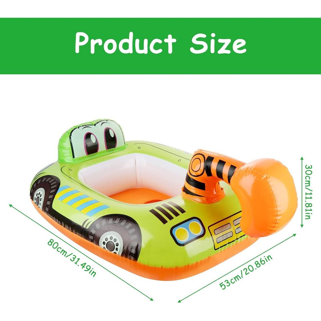 Flotador Para Bebés Con Sombrilla Ajustable, Asiento Estable De PVC, Anti-caídas Y Mango Antideslizante, Ideal Para Piscina, Playa Y Jardín, Para Niños De 1 A 4 Años, Seguro Y Cómodo