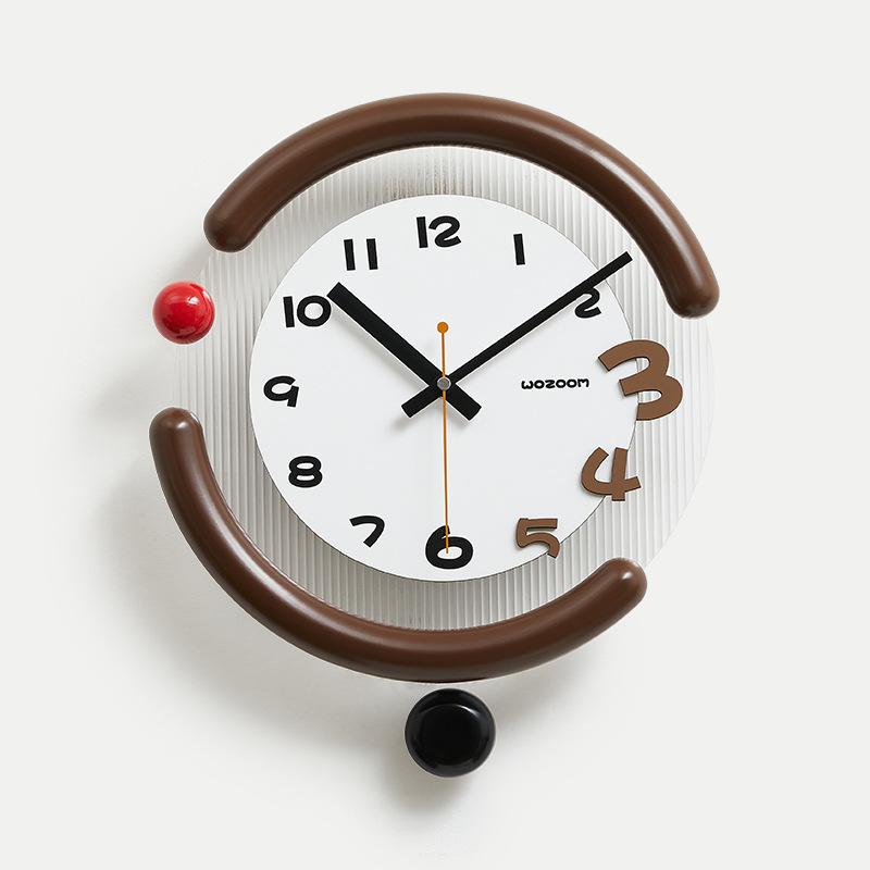 Creative Wall Clock Entrance Hall Wall Watch Living Room Round Silence Swing Clocks Modern Bedroom Decorative Accessories