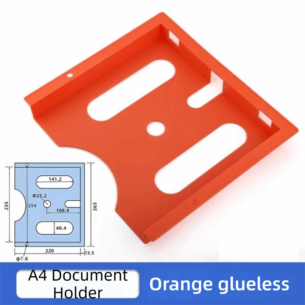 A4 Size Electrical Cabinet File Folder Orange Gray ABS Material Control Cabinet Document Holder Industrial Enclosure Paper Clip