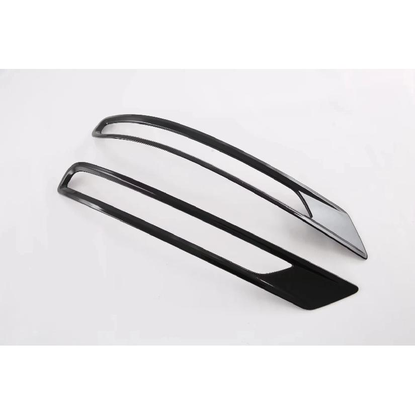 For Mitsubishi Outlander 2024 ABS Glossy Black Rear Fog Light Frame Cover Trim Tail Bumper Strip Car Accessories