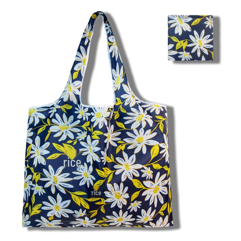 Large Capacity Foldable Eco-friendly Polyester Shopping Bag with Customizable Print and Fast Shipping