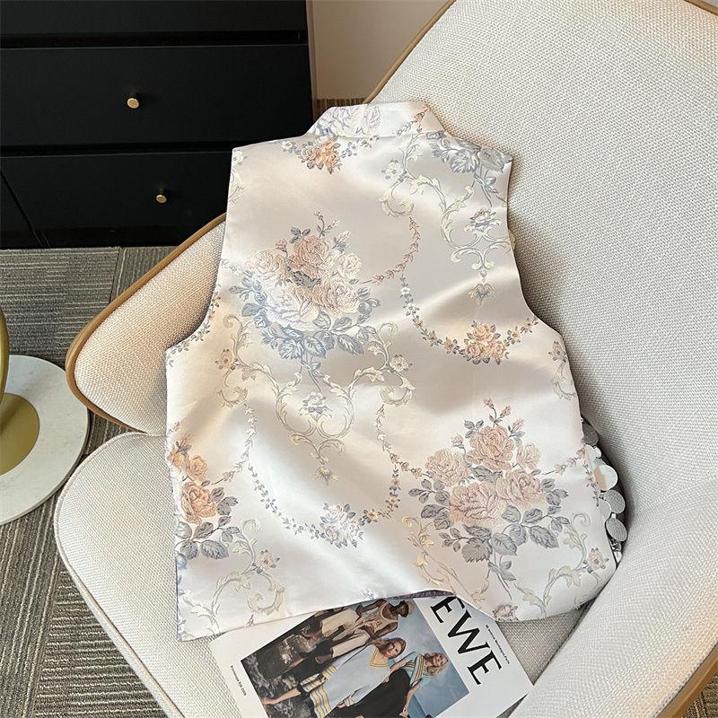Women's Jackets Women's Vest Single Chinese Women's Spring Sleeveless Jacket