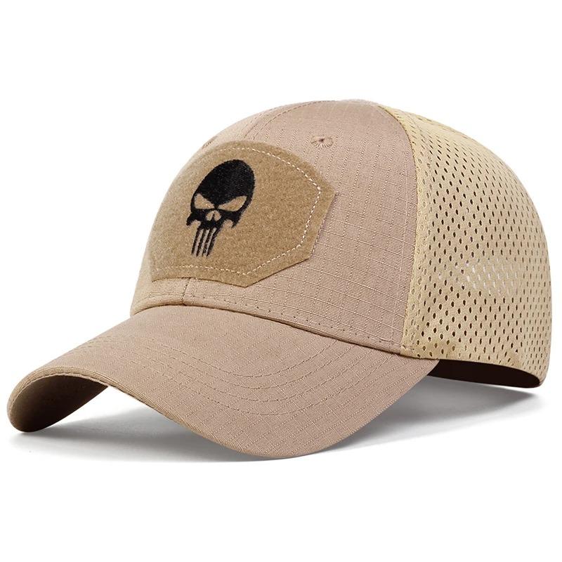 Baseball Ventilated Permeable Air Patch With Top Stitched Stitching Embroidered Skull New Brand Latest Fresh Caps Spring And Autumn Outdoor