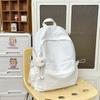 Schoolbag schoolbag female college student solid color simple design junior high school backpack, Korean version ins Mori girl treasure backpack