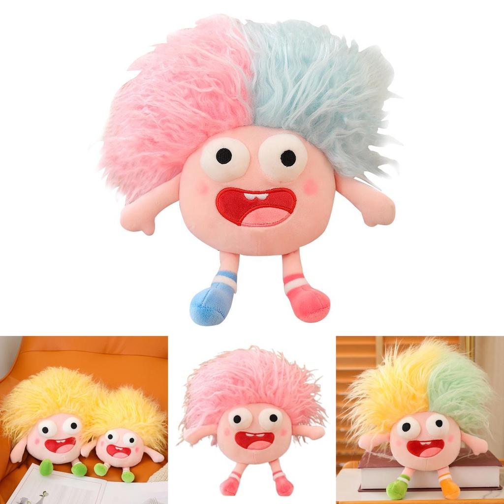 Funny Plush Toy With Big Eyes And Fluffy Hair Perfect For Diy Ugly Dolls In Stock