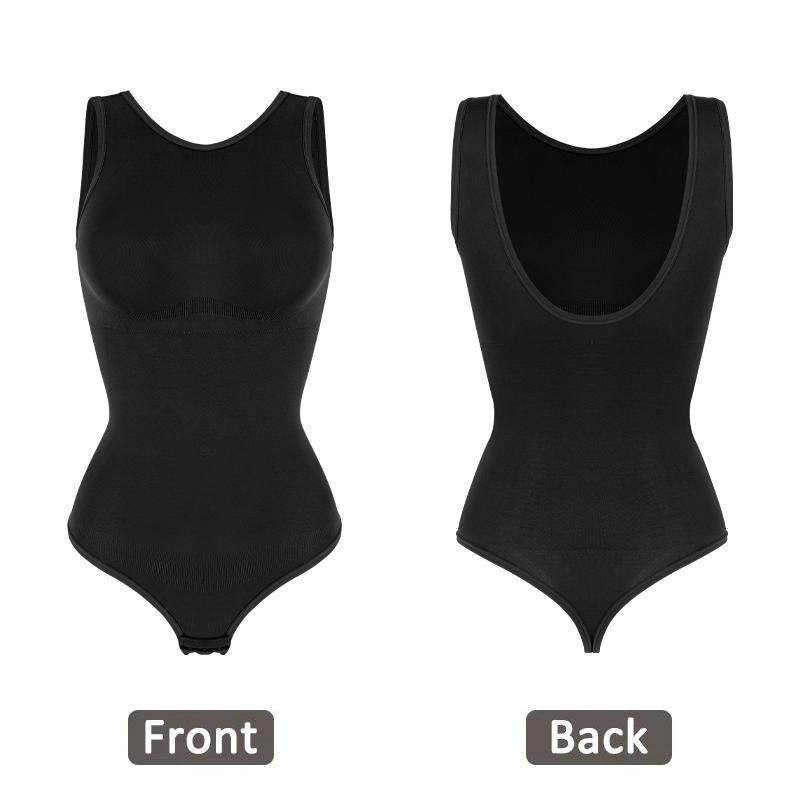 

Бесшовное нижнее белье Корректирующее белье для женщин MISS MOLY, стринги с открытой спиной и контролем живота, топы, тренажер для талии, подтяжка ягодиц, форма тела XXL чёрный