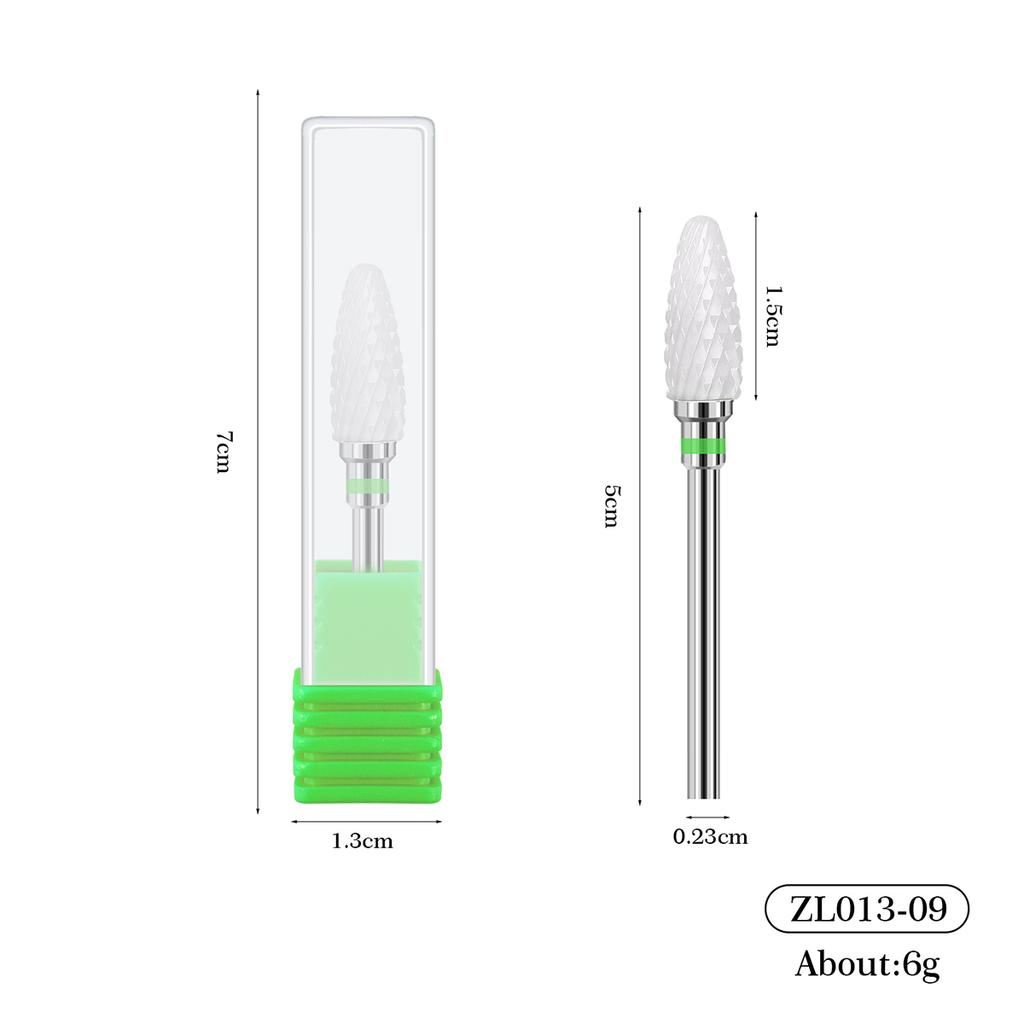 1/5pcs Ceramic Nail Drill Bits Milling Cutter Nail Files Grinding Head Electric Pedicure Manicure Polish Cuticle Clean Nail Tool