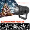 LED Snowflake Projector Lights EU/US/UK 16 Patterns Christmas Projection Indoor Outdoor Lamp Snow Spotlight For Christmas Decor
