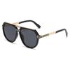 New Fashion Big Frame Sunglasses Men Women Square Metal Retro Vintage Sun Glasses High Quality UV Protection