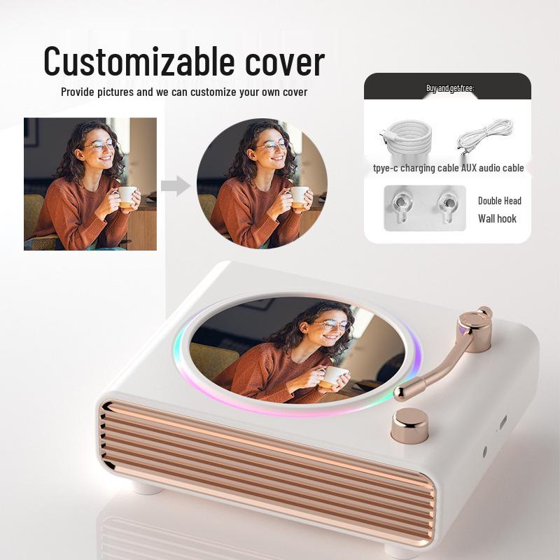 Retro Portable Bluetooth Desktop Speaker - Compact Outdoor Audio Gift