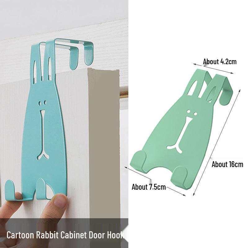 No-Drill Silent Wrought Iron Over-Door Clothes Hook & Storage Rack