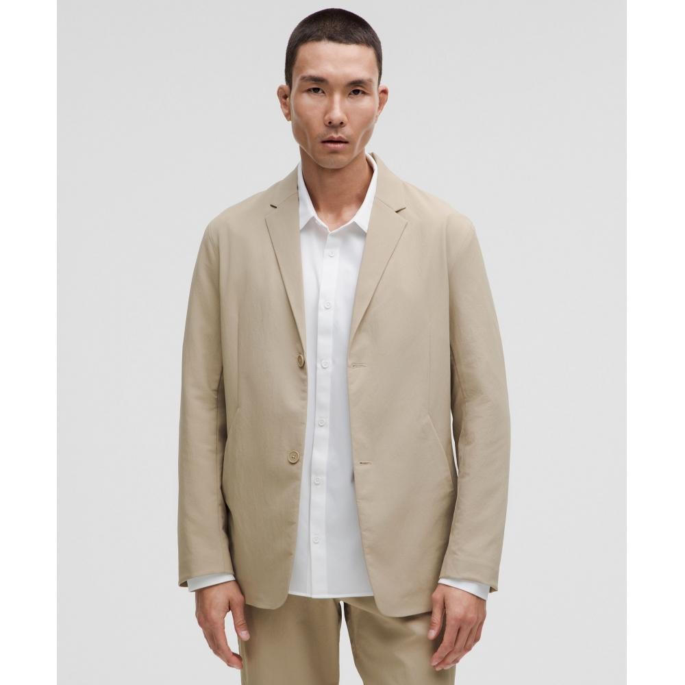 

Lululemon New Venture Button Front Blazer Sheer Oak XS