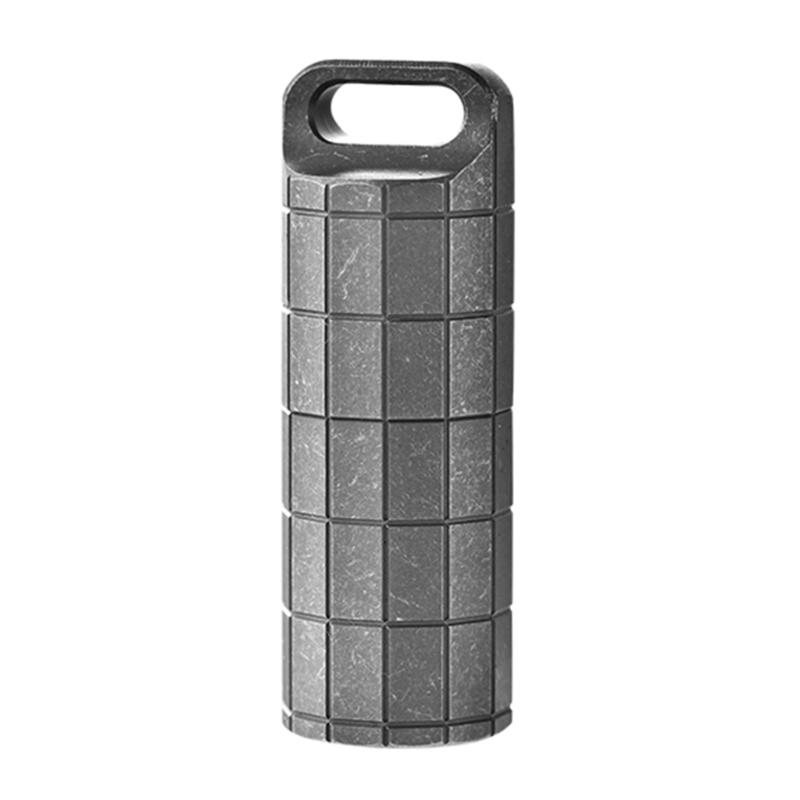 Mini Titanium Alloys Pills Jar Pills Case Watertight Medicine Pocket Pills Box Container Emergencies Pills Storage Box