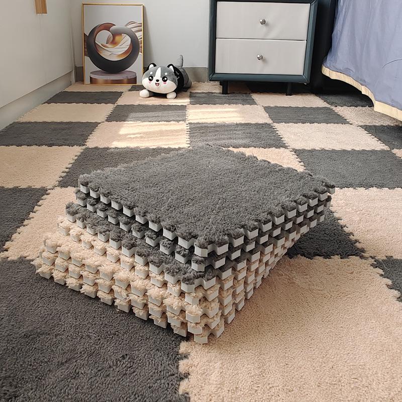 Non-Slip, Dirt-Resistant Large Foam Carpet Mat for Bedrooms and Living Rooms - Ideal for Children's Crawling.