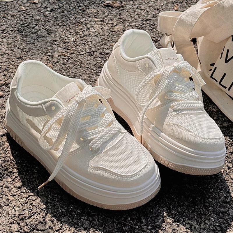 22 New Summer Mesh Shoes Breathable Thin Mesh Shoes Platform Sports Board Shoes