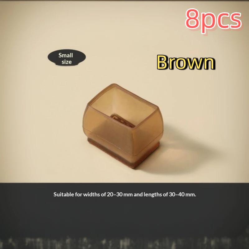 8Pcs Silicone Furniture Non-Slip Legs Pads Chair Leveling Feet Mat Hardwood Floors From Scratches Protectors Mat Home Decor