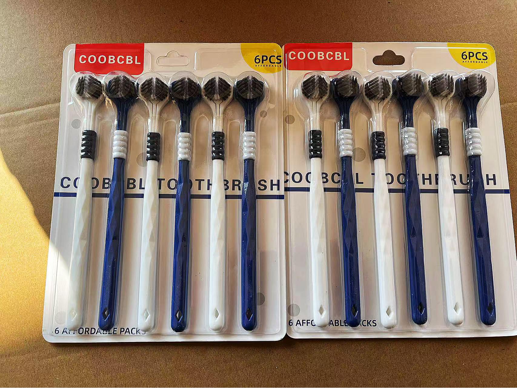 Мягкая трехсторонняя U-образная зубная щетка для взрослых, семейная упаковка для пар, мужчин и женщин