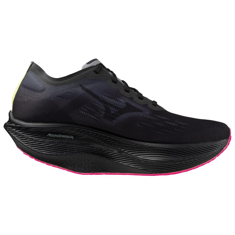 Mizuno Wave Rebellion Pro 2 Black Pink Tetra Unisex Sneakers Silver U1GD241752