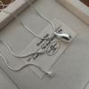 925 Sterling Silver Luxury Fashion Drop Necklace for Fall/Winter Sweater Chains Simple Versatile Pendant for Women Fine Jewelry
