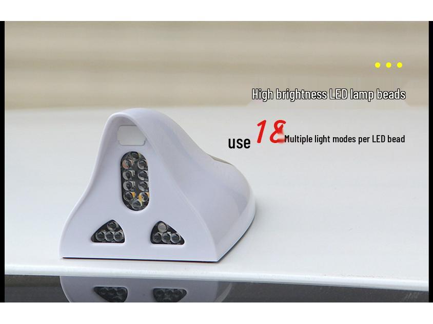 Remote-Control LED Solar Shark Fin Antenna for Car Decoration