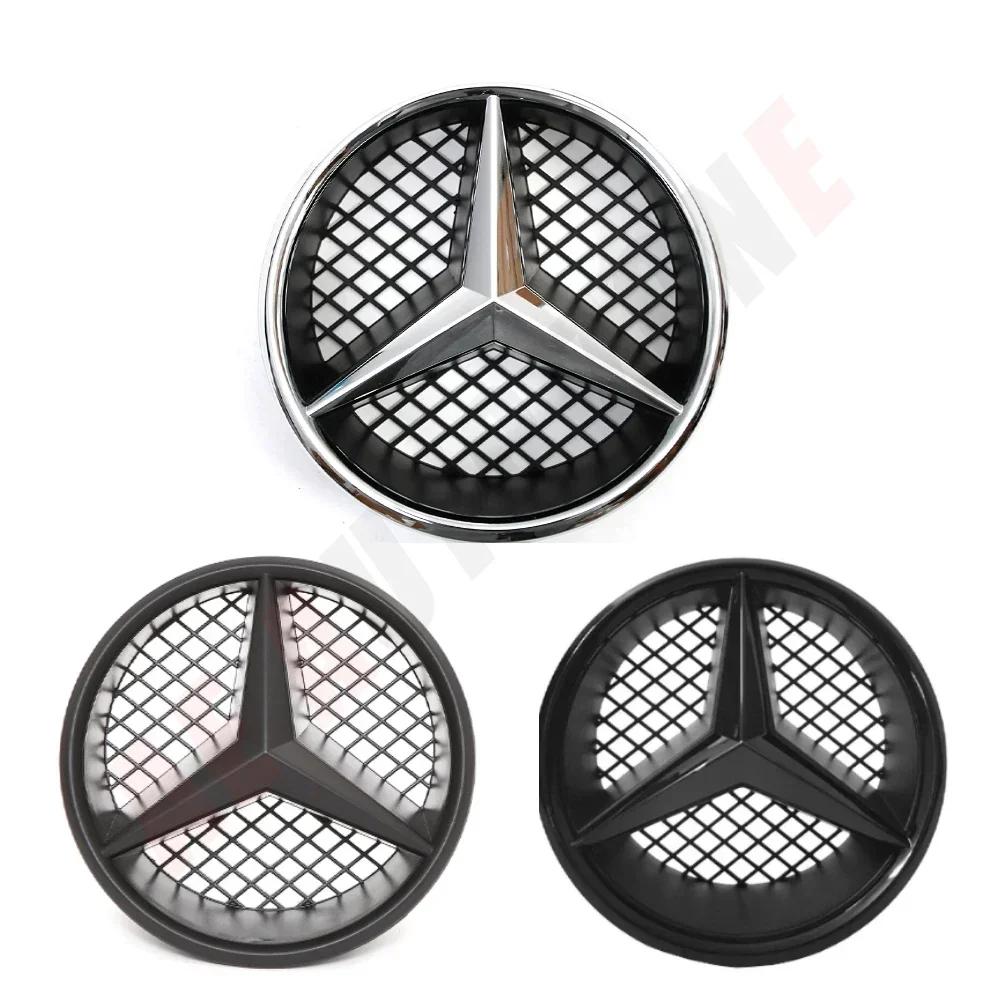 C200 E200 For Mercedes Benz Silver And Black OE Style Front Grille Star Emblem For Mercedes Benz C-Class W204 2008-2014 C180 C20