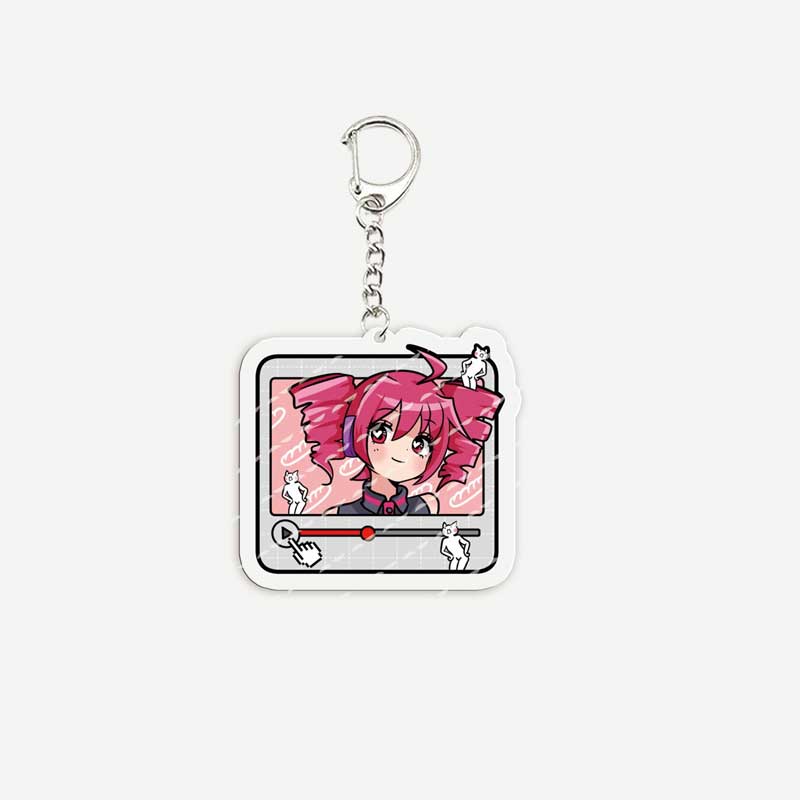 Portachiavi di Kasane Teto per Accessori Borsa Acrilico Idol Giapponese Ciondolo Portachiavi Catene Accessori Gioielli Amici FAN Regali