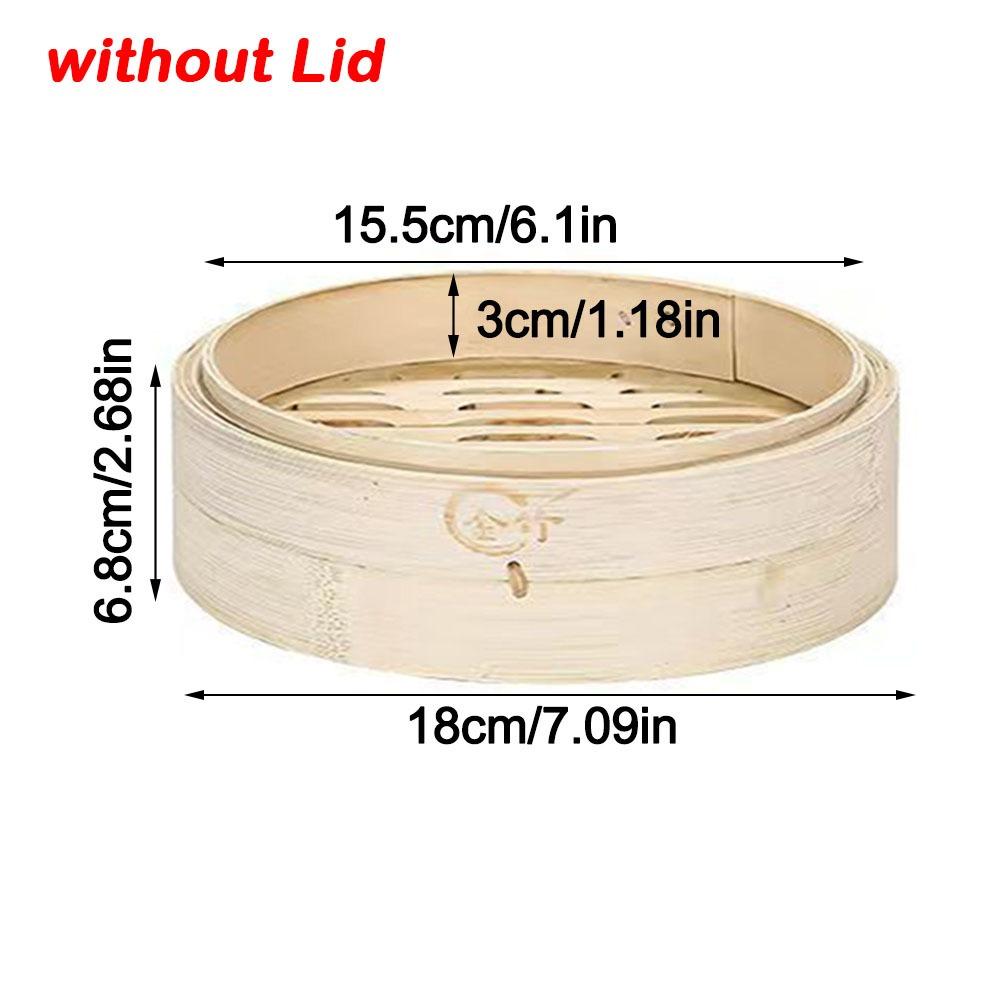 Neuer Handgefertigter Bambus-Dämpfer Stapelbar mit Deckel Dämpfkorb Große Kapazität Küchengeschirr Zum Dämpfen von Klebreis