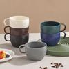 6 STUKS Verdikte Plastic Koffiekop Magnetronbestendige Beker Eenvoudige Kampeer Koffiemok Kantoor