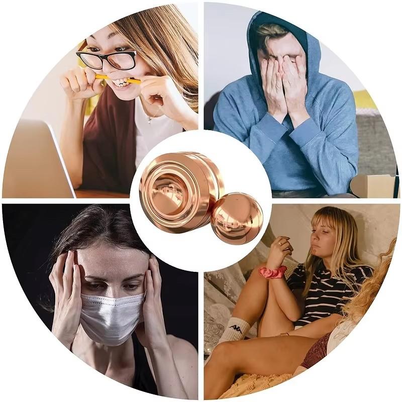 Funny Metal Leisure Magnetic Gyroscope Simple Yo-Yo Fidget Toy Decompression Rotary Gyro Mini Fingertip Toy  Spinner  Adult Gift