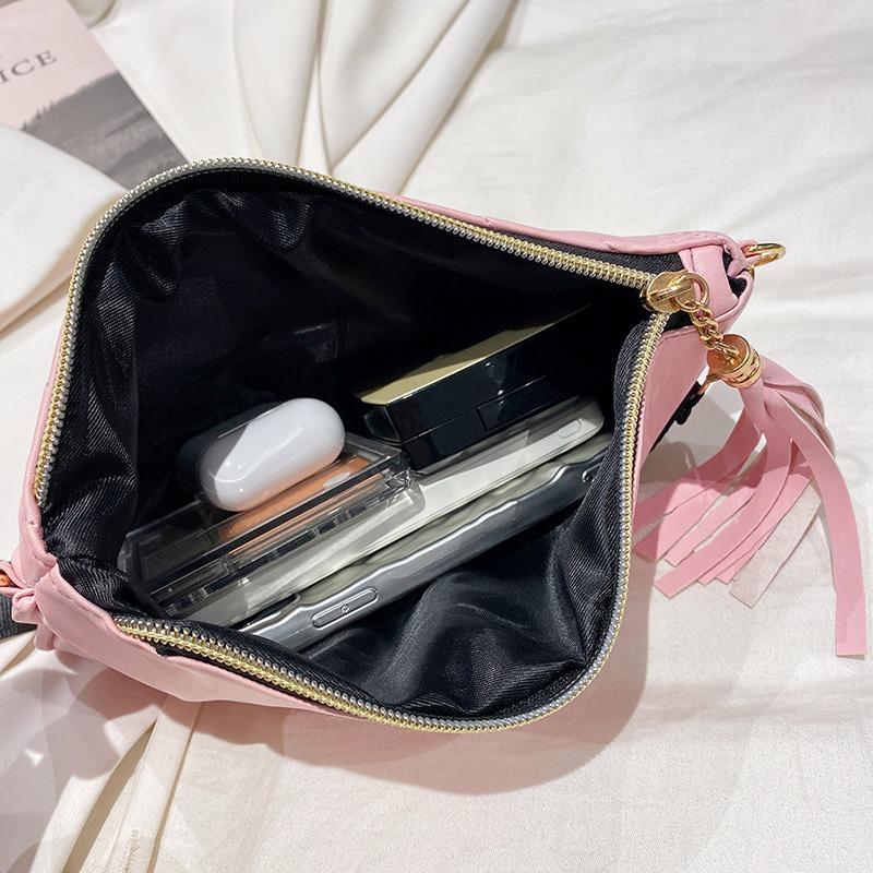 Bag women's pattern new fashion embroidery thread messenger bag women's trend webbing fringed shoulder bag
