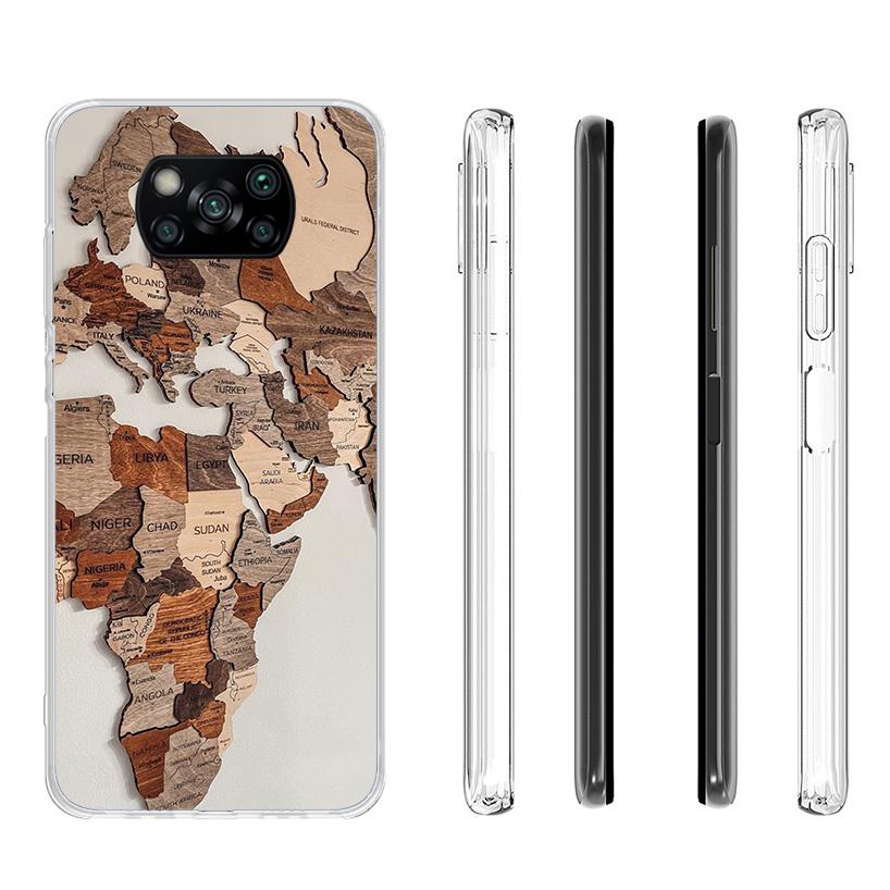 World Map Travel Plans Cover Phone Case For Xiaomi Poco F7 Ultra X7 X6 X5 Pro M7 Redmi 15C 15 13C 13 12C 12 10C 10 9A 9C 9T 9 Sh