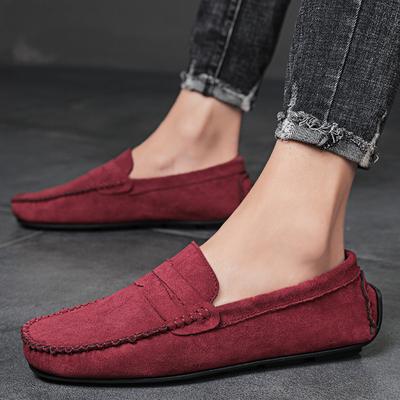Men Casual Shoes Fashion 2026 Shoes Handmade Suede Genuine Leather Mens Loafers Moccasins Slip On Men's Flats Male Driving Shoes