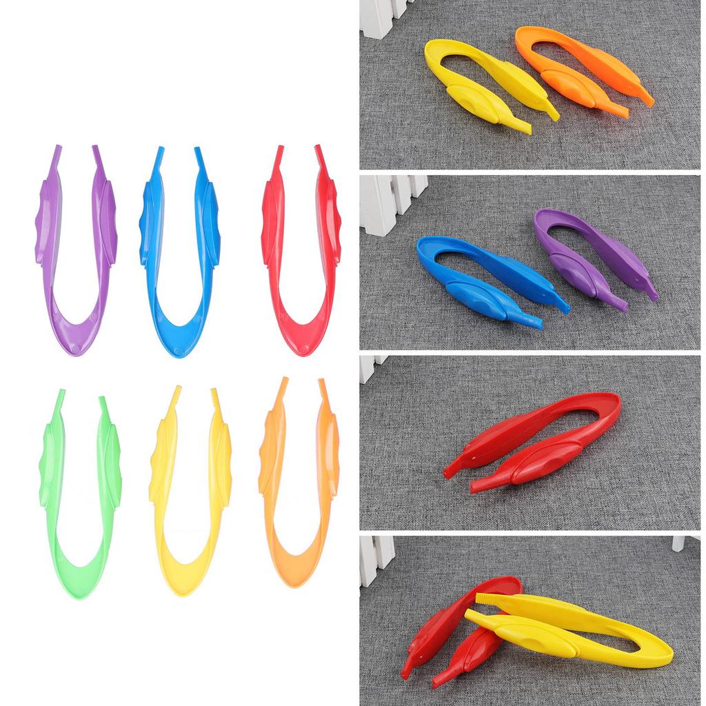 6 szt. Pęsety Eksploracja na świeżym powietrzu Obserwacja Klips do łapania Zabawki edukacyjne dla dzieci