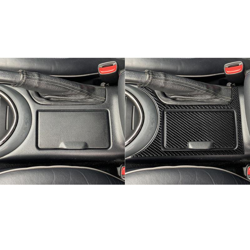 Real Carbon Fiber Car Accessories Cup Holder Set Trim Cover Soft Sticker For Lexus Is 300 1999 2000 2001 2002 2003 2004 2005