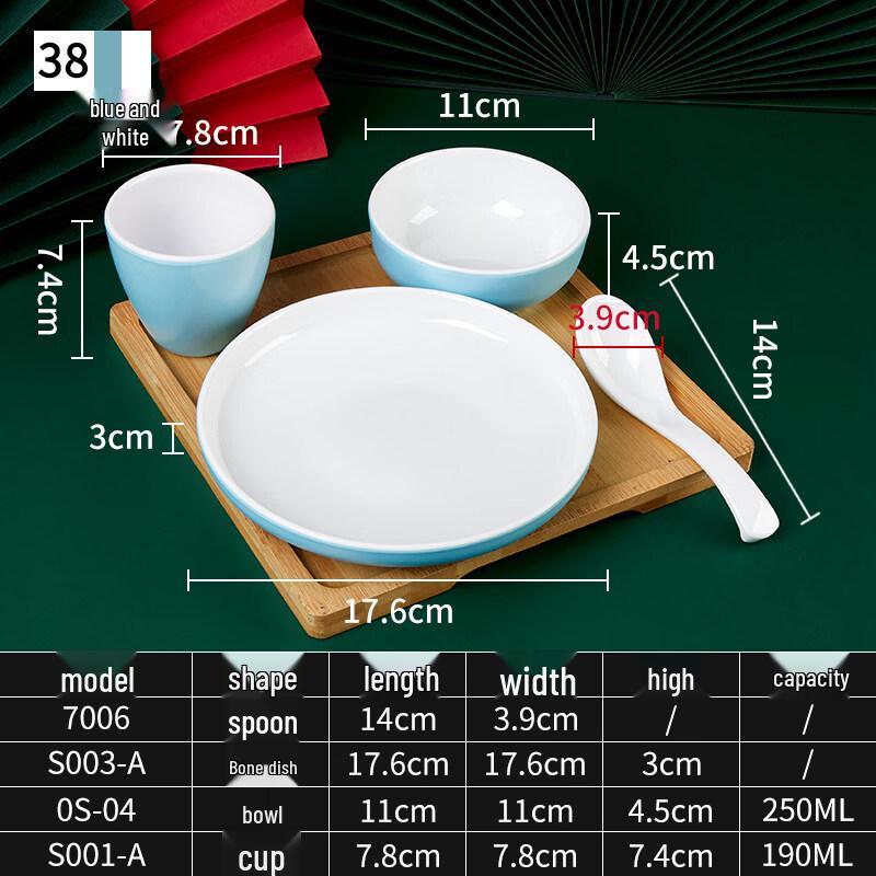 

RuHan Commercial Melamine Tableware 4-Piece Set