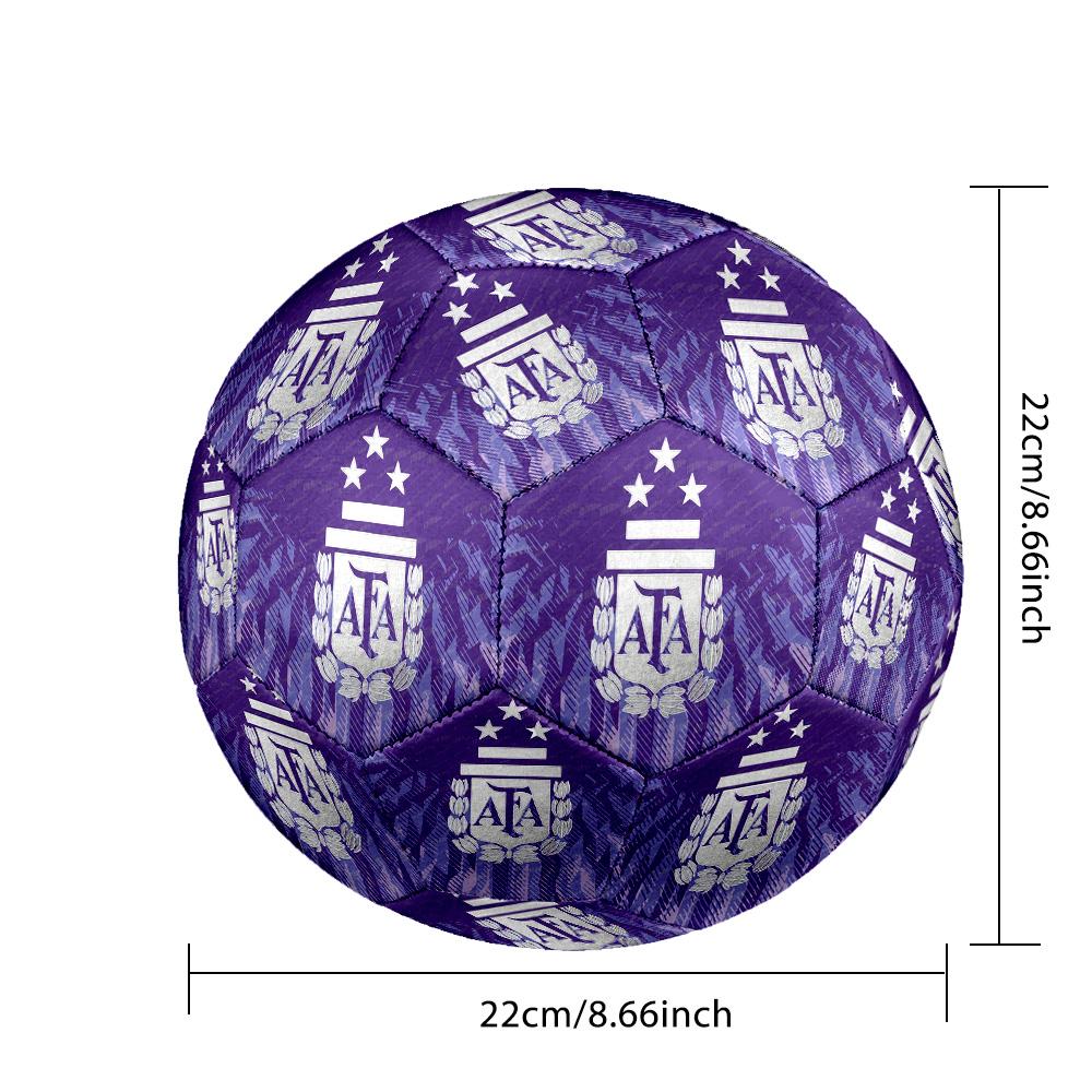1 Bola de Futebol Tamanho 5 Bandeira da Argentina, Adequada para Jogos de Treino/Treinamento de Torneio, Leve e Durável logo70713