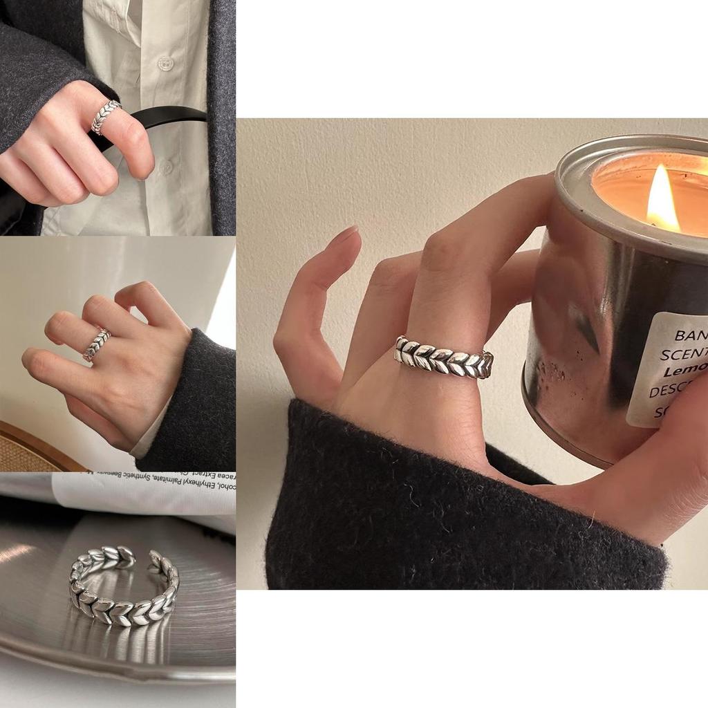 Unique Vintage Heart Shaped Ring For Women Fashionable Adjustable Copper Band 2023