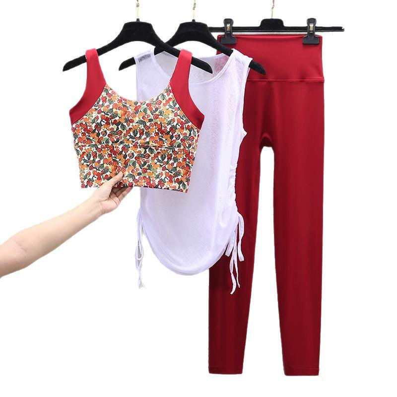 2025 Women's Yoga Wear: Shockproof Sports Bra and Vest Set for Running and Fitness