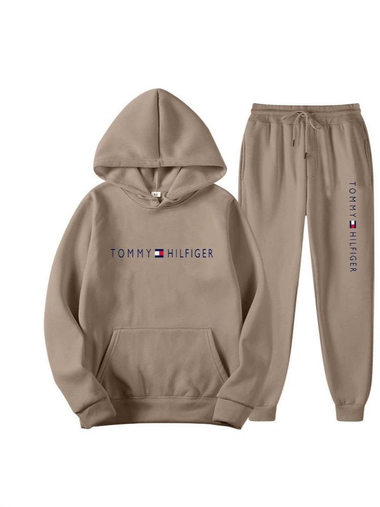 Set Trendy Hanorac cu Glugă Unisex de Primăvară - Croială Largă Casual cu Imprimeu