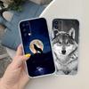 UP6 Transparentes Handyhülle mit Wolf-Motiv für Samsung Galaxy A04 A04S A14 A23 A34 A54 M23 M33 M52 M53