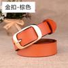 Women'S Belt Trendy Leather Cowhide Leather, Women'S Belt Decoration