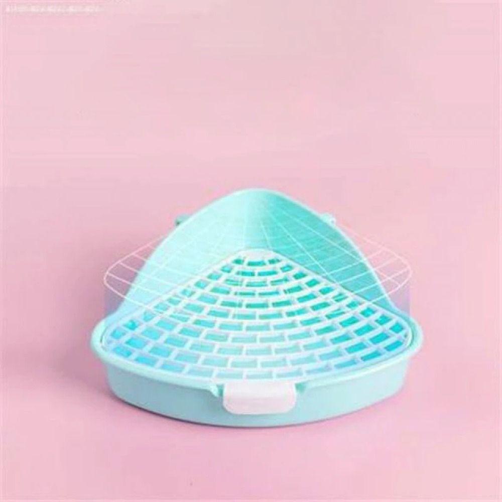 Medium Rabbit Litter Box Triangular Ferrets Potty Tray Portable Pet Corner Toilet Box  Guinea Pig