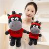 Mascot Dolls Black Horse Plush Toy Cute Zodiac Pony Figurine Lucky Horse Plush Toys  Birthday Gift