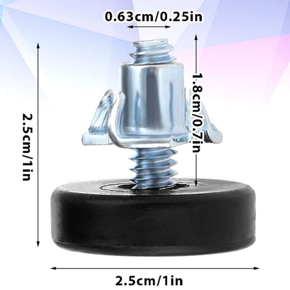 12/24Pcs 1/4" Furniture Leveling Feet Simple Table Chair Leg Levelers Feet Deak