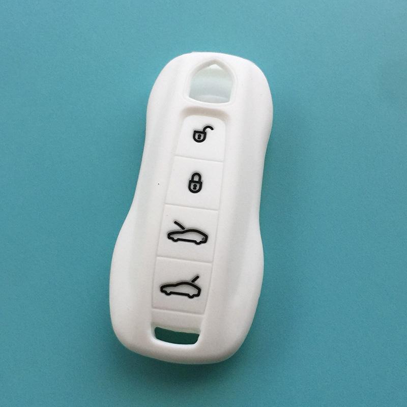 4button silicone car key cover case for Porsche Panamera Macan Cayman 911 981 Boxster 981 Cayenne 92A Carrera 911 991 918 key