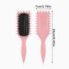 Spazzola Districante per Cuoio Capelluto Capelli Ricci Massaggio Cuoio Capelluto Pettine per Capelli Pettine a Cuscinetto d'Aria Setole Naturali Strumenti per lo Styling dei Capelli Strumenti da Barbiere
